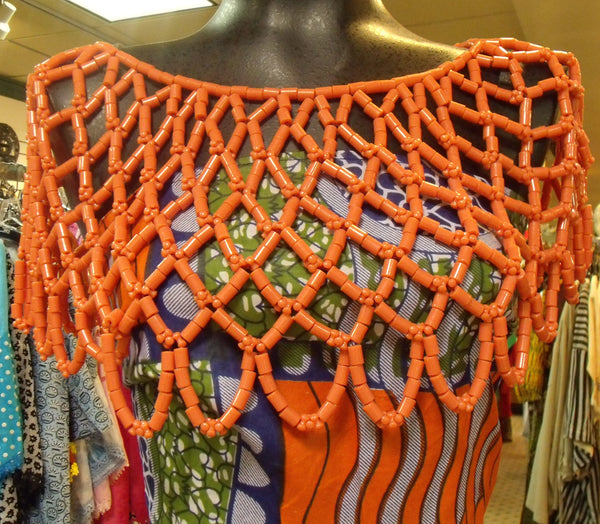 Traditional Nigerian Coral Inspired Necklace