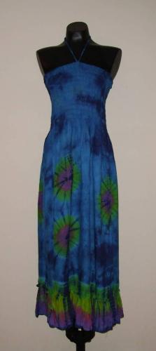 Blue Tie-Dye Dress