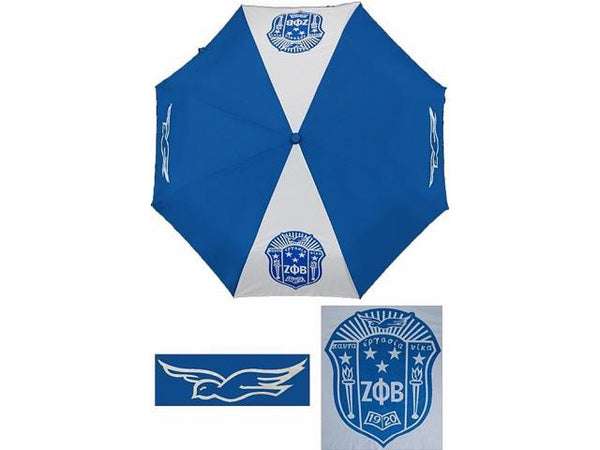 Zeta Phi Beta Sorority 30'' Wind Resistant Auto Open Umbrella