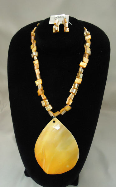 Orange Stone Necklace
