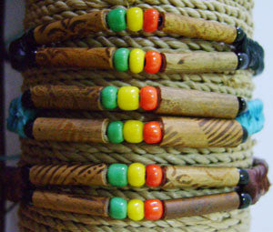 Rasta Bamboo Bracelet
