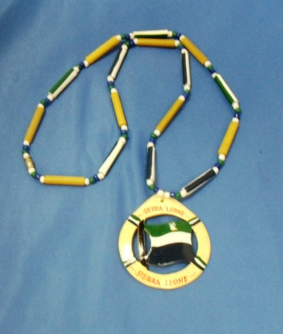 SIERRA LEONE FLAG NECKLACE