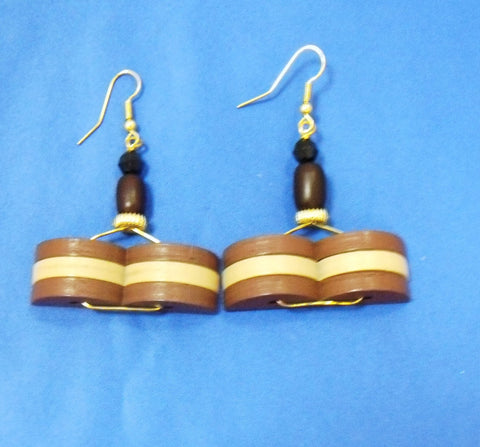 WOODEN EARRINGS